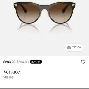 Versace Brown (Dark Havana) Sunglasses w/ gold Metallic Accents (never worn) Versace | Accessories | Versace Brown Dark Havana Sunglasses  main image 2